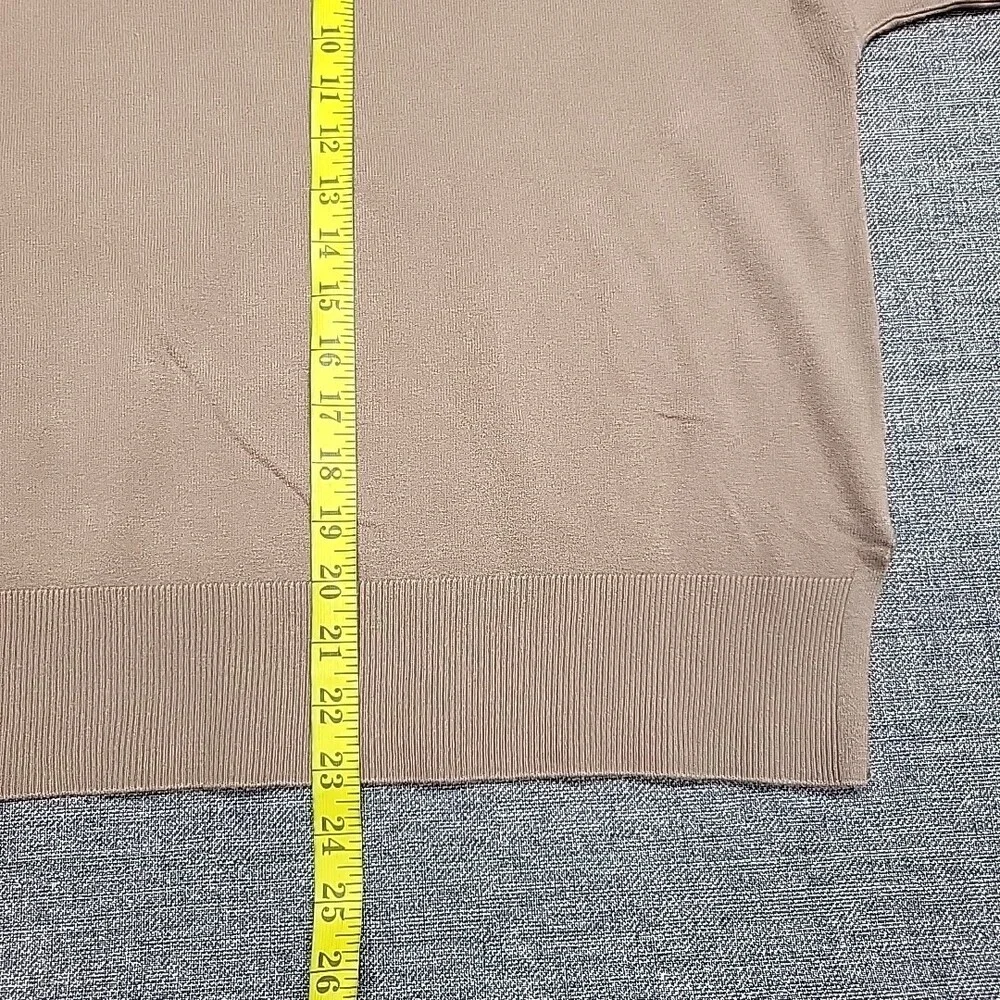 Splendid Taupe Boxy Short Sleeve Knit Top